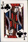 Jack of Clubs Postcard