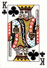 King of Clubs Postcard