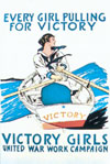 Victory Girl postcard