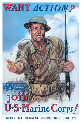 Join US Marine Corps Poster