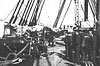 Civil War-Gun deck view of Federal Warship USS New Hampshire